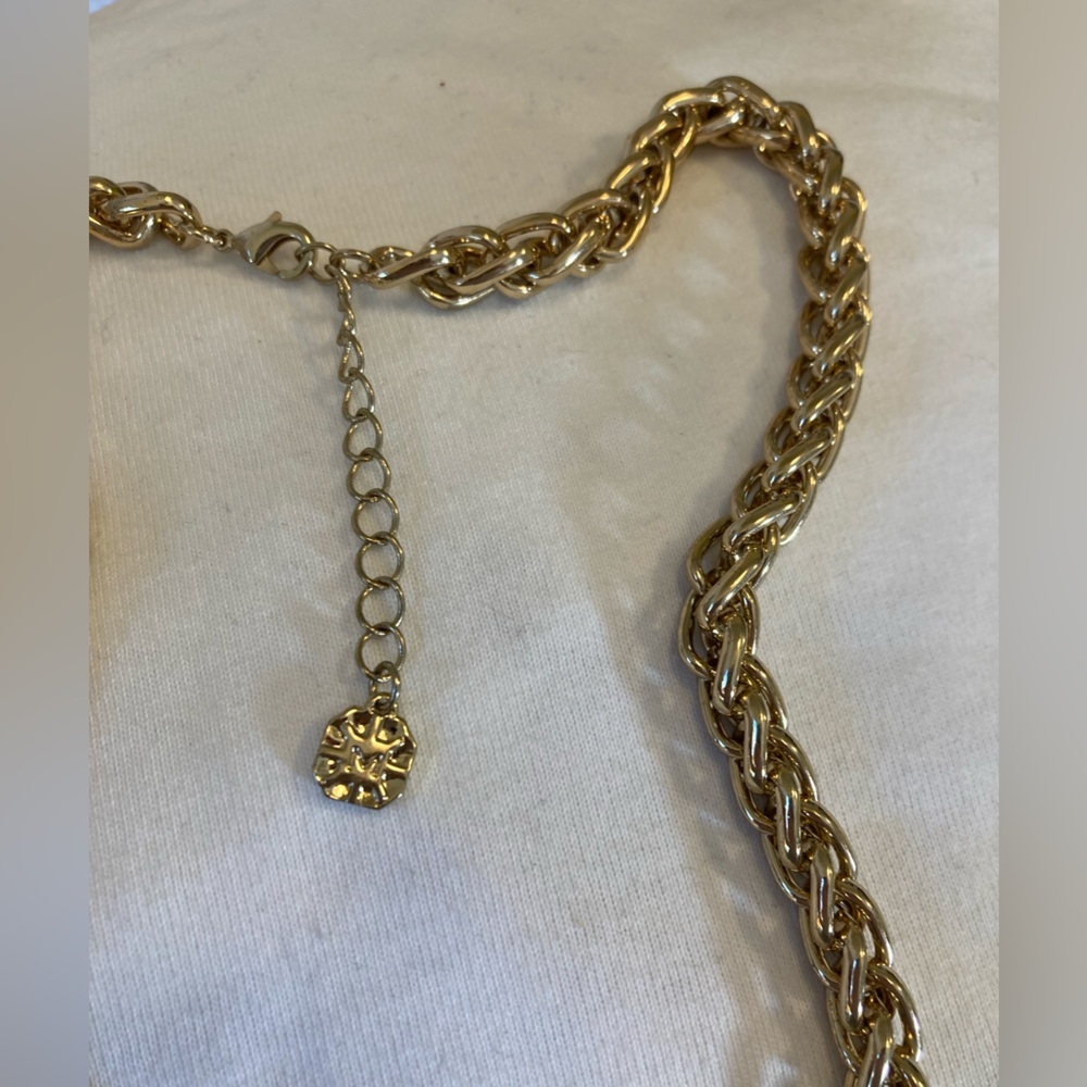 Monet Chunky Rope Chain Statement Necklace - Picture 2 of 6